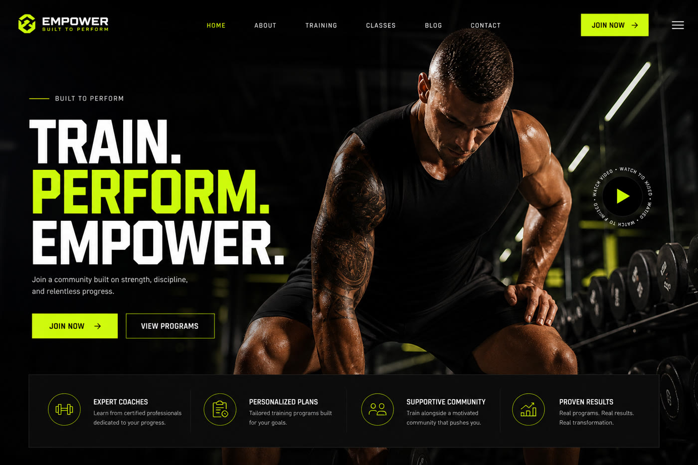 Fitness Club — Демо-макет