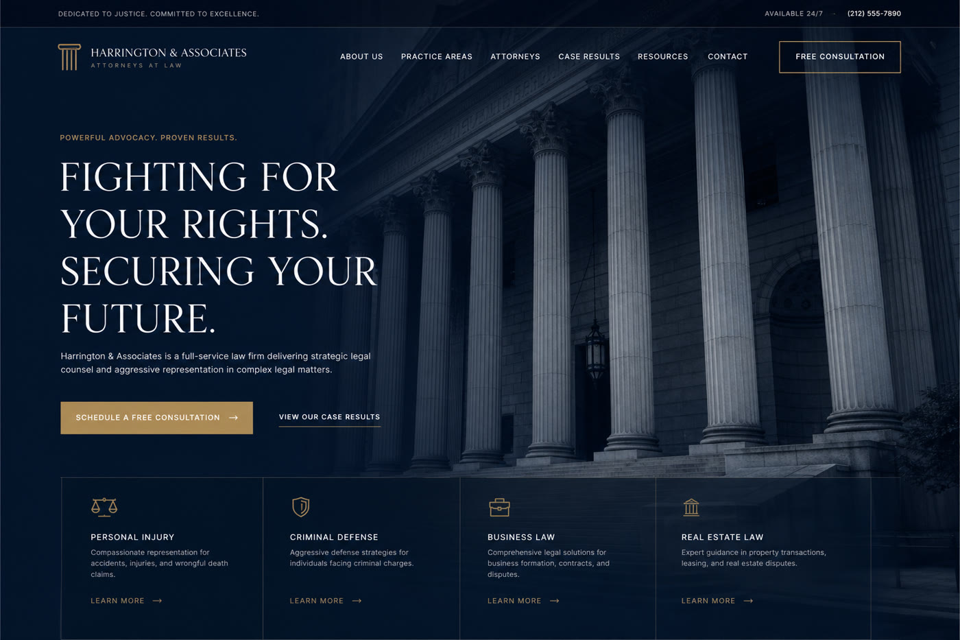 Law Firm — Демо-макет